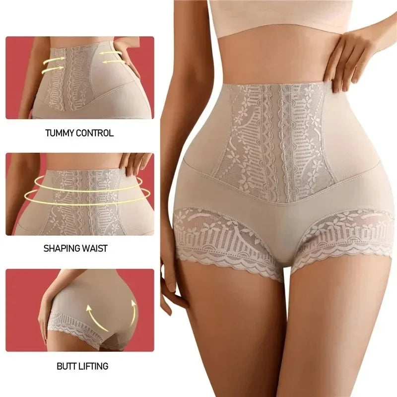 High-Waist Shapewear Panties - Medium Control Tummy Shaper Brief