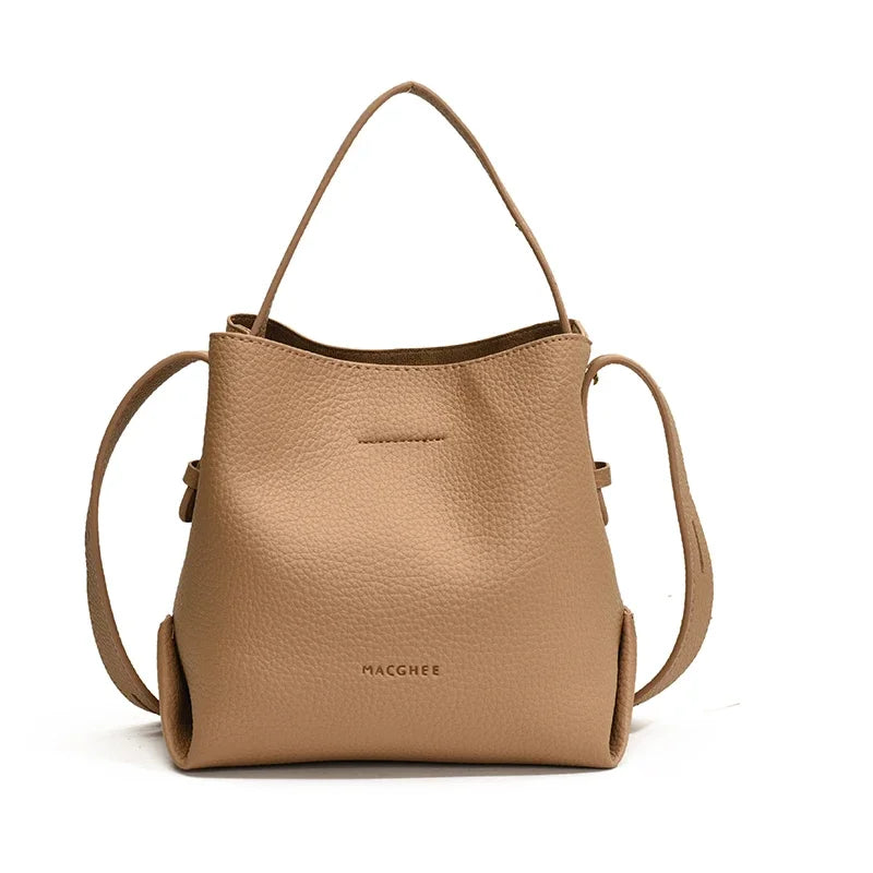 PU Leather Crossbody Bag (Brown) | OWNLUXE