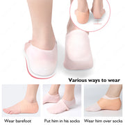 Height Increasing Insoles - Silicone Heel Lift Cushion Socks | OWNLUXE