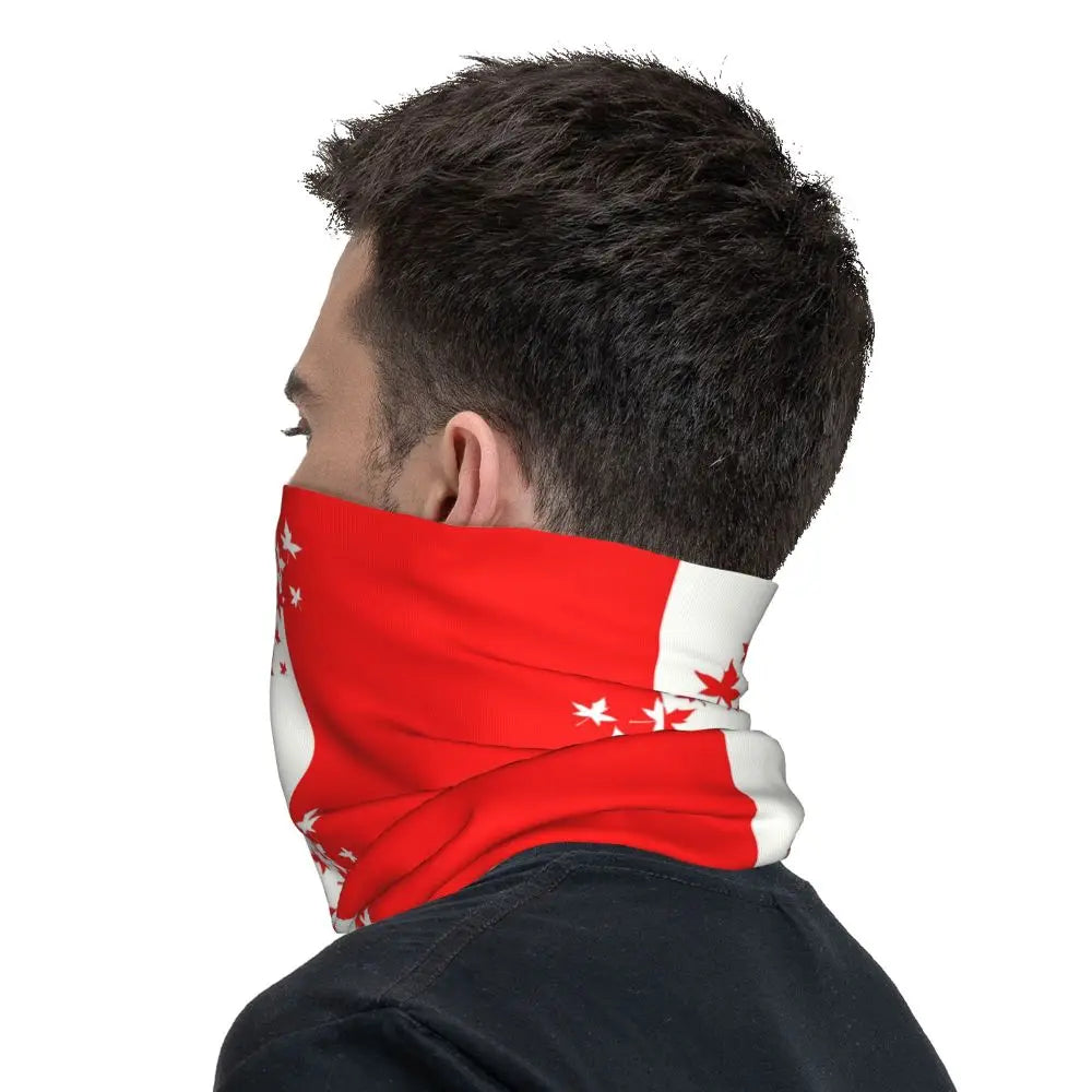 Canadian Flag Maple Leaf Neck Gaiter | OWNLUXE