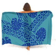 Hibiscus-Print Polynesian Sarong | OWNLUXE