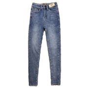 High-Waist Denim Cotton Pants | OWNLUXE