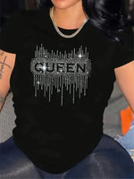 Load image into Gallery viewer, Sparkle &amp; Shine: Black Sequin Summer Top (L–5XL) / Haut noir d&#39;été à paillettes (L–5XL)
