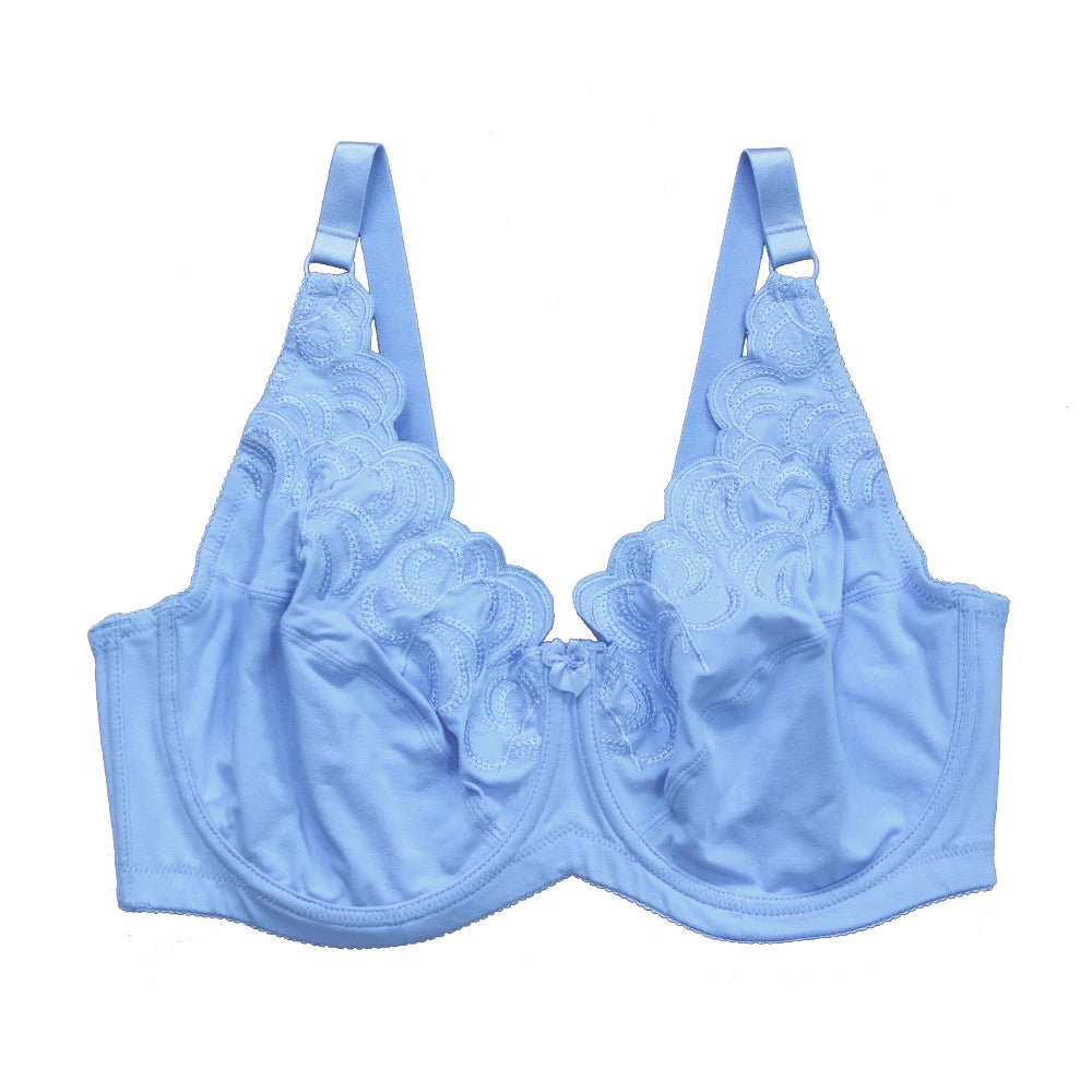 Embroidered Underwire Extended-Size Bralette | OWNLUXE
