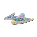 Load image into Gallery viewer, 👡 Embroidered Denim Mules – Casual Summer Slippers | Mules en Jean Brodé – Chaussons d&#39;Été Décontractés
