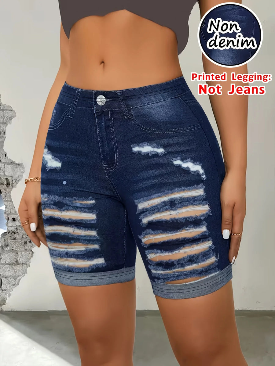 Women's Breathable Denim Leggings | OWNLUXE