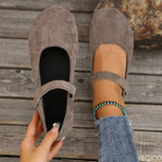 Women's Round Toe Retro Flats – Shop at OWNLUXE