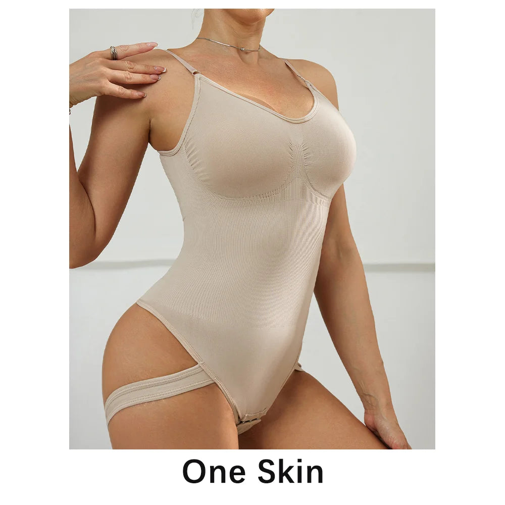 Seamless Butt Lifter Thong Bodysuit - Tummy Control Shapewear