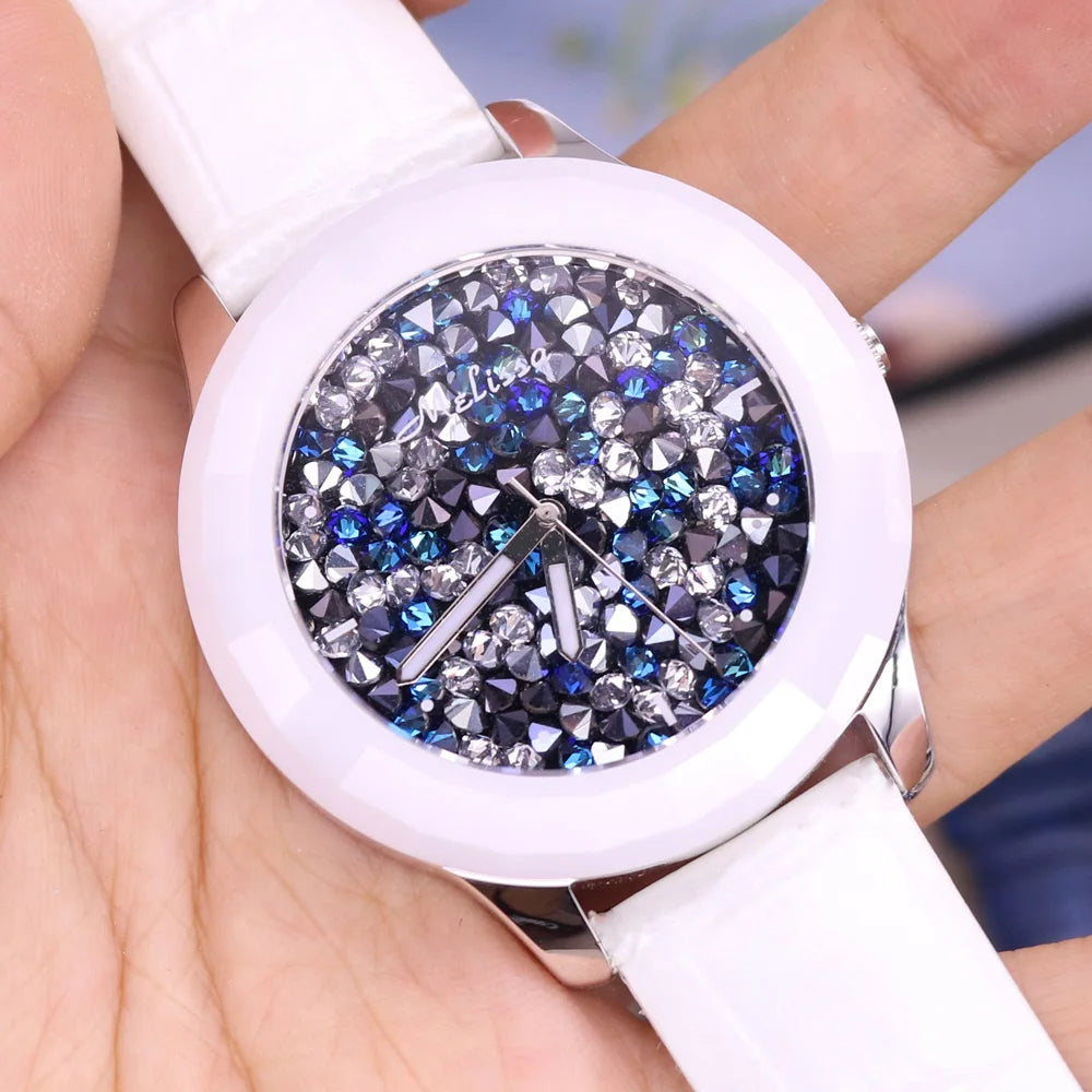Leather Strap Quartz Watch - Minimalist Water-Resistant Wristwatch