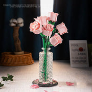 Eternal Rose Bouquet Building Block Set | OWNLUXE