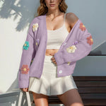Load image into Gallery viewer, 🌸 Women’s Fall &amp; Winter Knit Cardigan – Cozy, Floral, Fashionable ❄️
