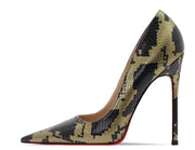 Women's Snake Patterned Heels | OWNLUXE