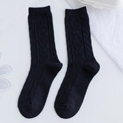 1 Pair Women Socks Spring Autumn Retro Style Men Couple Cotton Socks Flower Stripe Plaid Pattern Solid Colorful Socks EUR 37-43