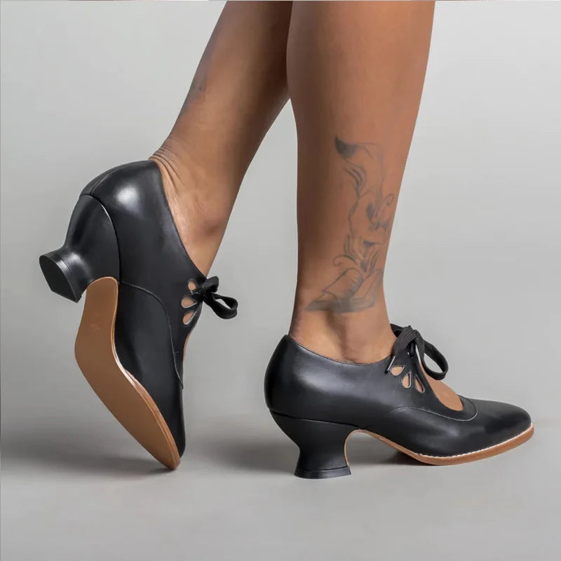 Women's Low Heel Lace Plus-Size Pumps – Shop at OWNLUXE