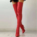 Load image into Gallery viewer, Over-the-Knee High Heel Boots – Waterproof Stiletto
