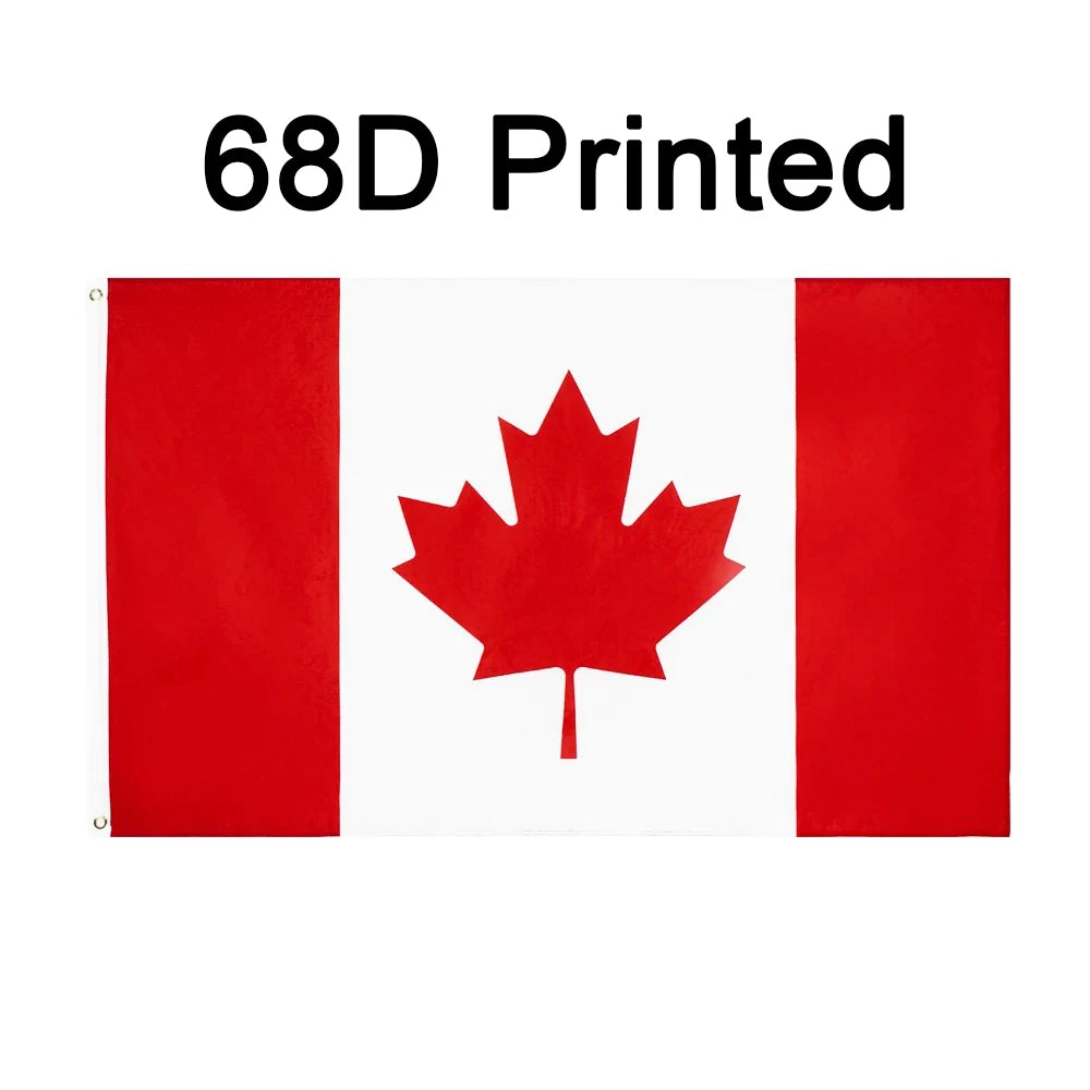 Embroidered Canadian Flag – 35" x 59" – Proudly Display Your Canadian Spirit