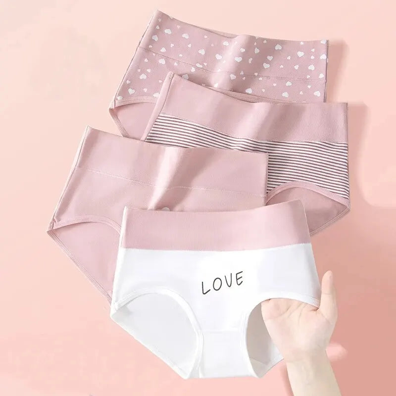 Women's High-Waist Print Briefs 4-Pack | Plus Size M–5XL | OWNLUXE