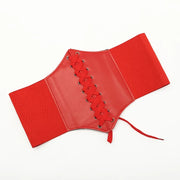Faux Leather Wide Waist Belt | OWNLUXE