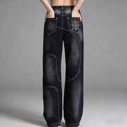 2026 American Trend Straight Jeans - Hip Hop Wide Leg Unisex