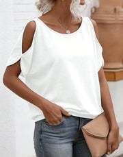 Short-Sleeve Knit T-Shirt | OWNLUXE