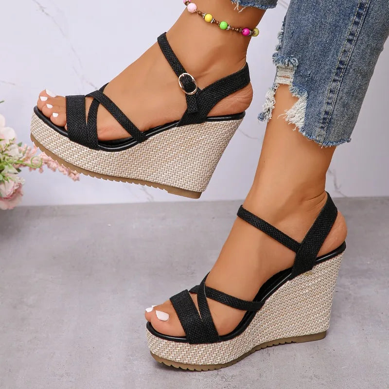 Women's Platform Sandals (Black) – Shop at OWNLUXE