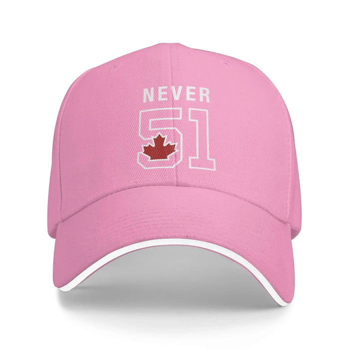 Never 51 Canada Pride Baseball Cap – Unisex Trucker Snapback