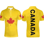 Load image into Gallery viewer, 🍁 Men&#39;s Printed Short-Sleeve Shirt – Casual Style with Canada Pride | Chemise imprimée à manches courtes pour homme – Style décontracté aux couleurs du Canada
