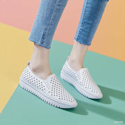Women's Lace Leather Sneakers – Shop at OWNLUXE