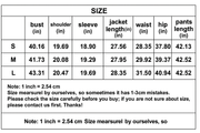 Denim-Look Belted Jacket & Skinny Pants Set - Two-Piece for Women