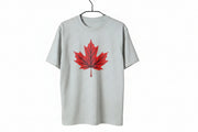 Canada Maple Leaf Print T-Shirt | Unisex Cotton Canadian Pride Tee | OWNLUXE