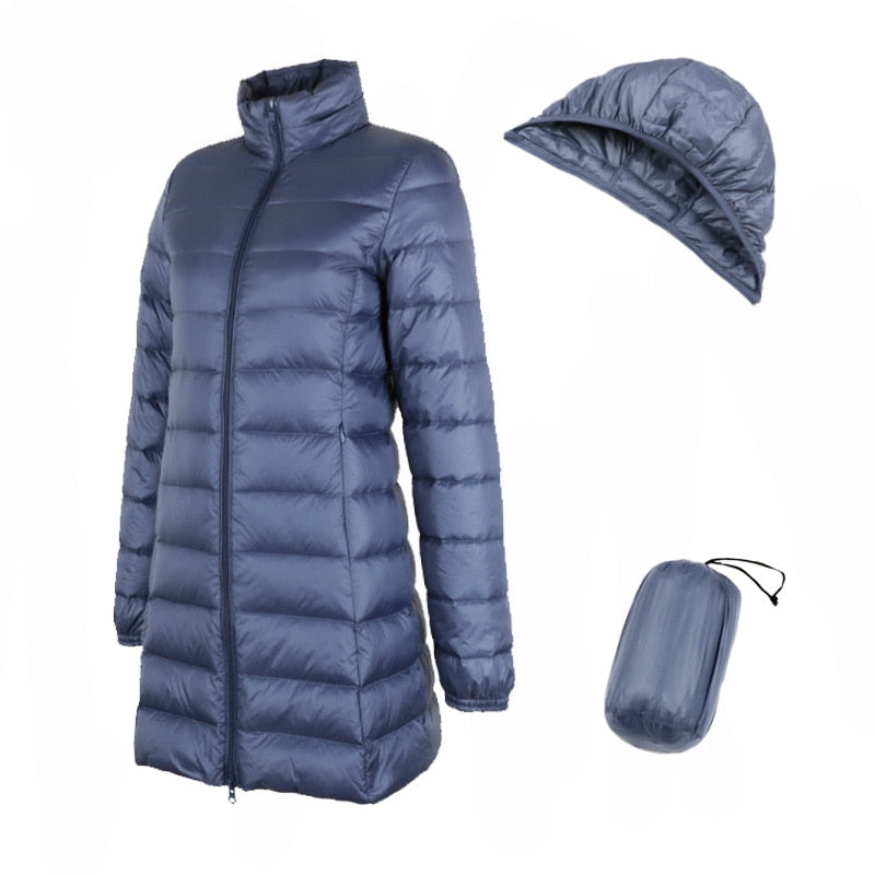 UP to  8XL Ladies Long Winter Coat