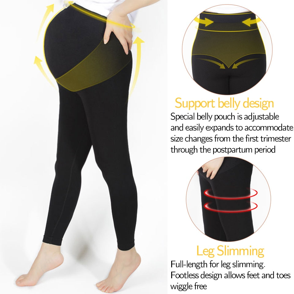 Women's Maternity Belly Support Leggings – Comfortable, Stretchy & All-Season Wear