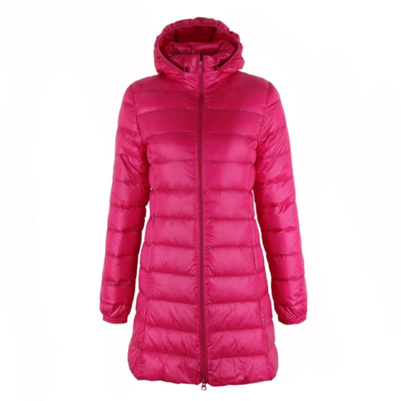 UP to  8XL Ladies Long Winter Coat