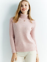Women’s 100% Merino Wool Turtleneck Sweater