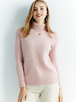 Load image into Gallery viewer, 100% Merino Wool Turtleneck Sweater
