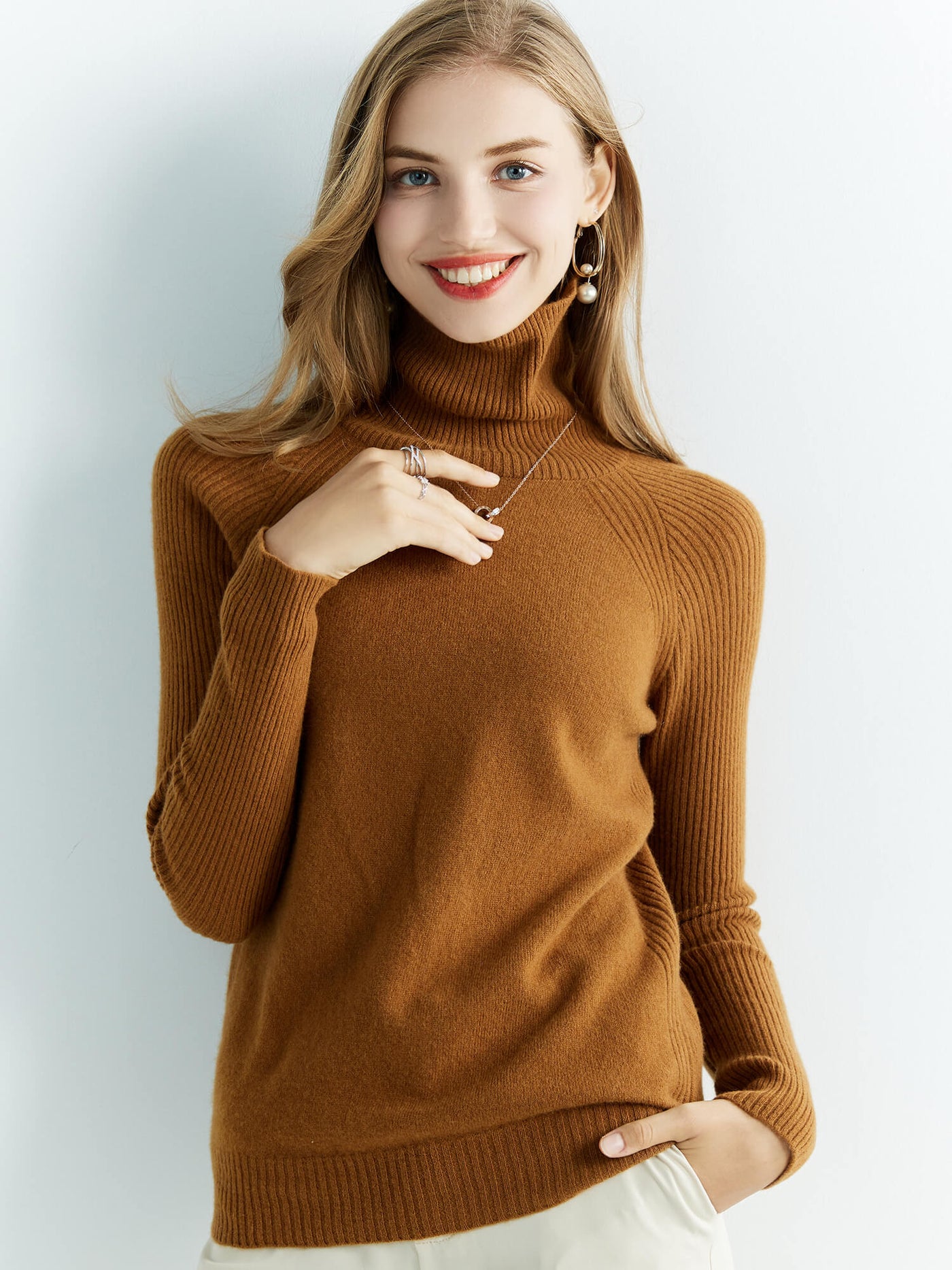 Women’s 100% Merino Wool Turtleneck Sweater