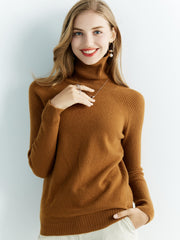 Women’s 100% Merino Wool Turtleneck Sweater