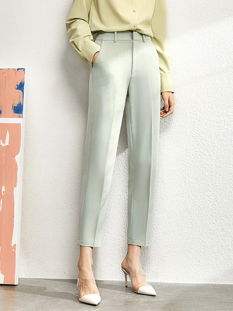 V-Neck Office Blazer - Straight Fit Work Jacket for Women