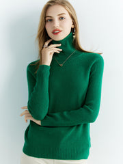 Women’s 100% Merino Wool Turtleneck Sweater