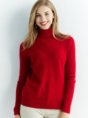 Women’s 100% Merino Wool Turtleneck Sweater