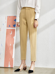 V-Neck Office Blazer - Straight Fit Work Jacket for Women