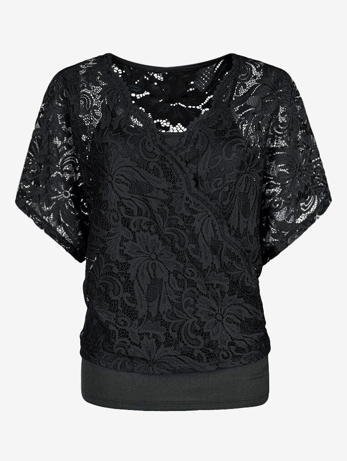 Black Blouse Set