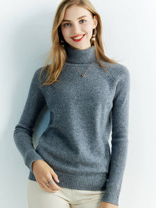 100% Merino Wool Turtleneck Sweater
