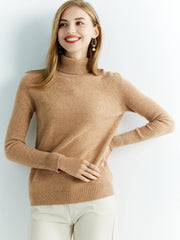 Women’s 100% Merino Wool Turtleneck Sweater